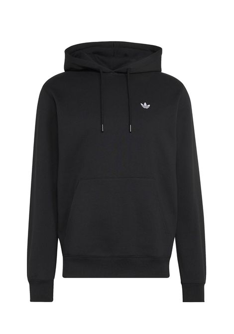 Adidas Trefoil Essentials Fleece Hoodie Rich Black Men ADIDAS ORIGINALS | Sweatshirts | KS8920-